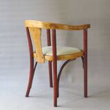 Thonet Art Deco armchair 1930, No. A 967 F, leather saddle.