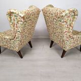 Pair of armchairs with ears