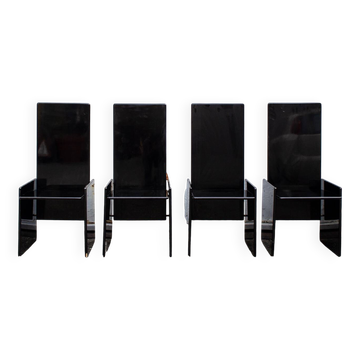 Chaises Kazuki par Kazuhide Takahama pour Simon Gavina, 1970, lot de 4