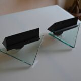 Pair of postmodernist wall sconces, 1980