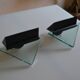 Paire de lampes appliques murales postmodernistes 1980