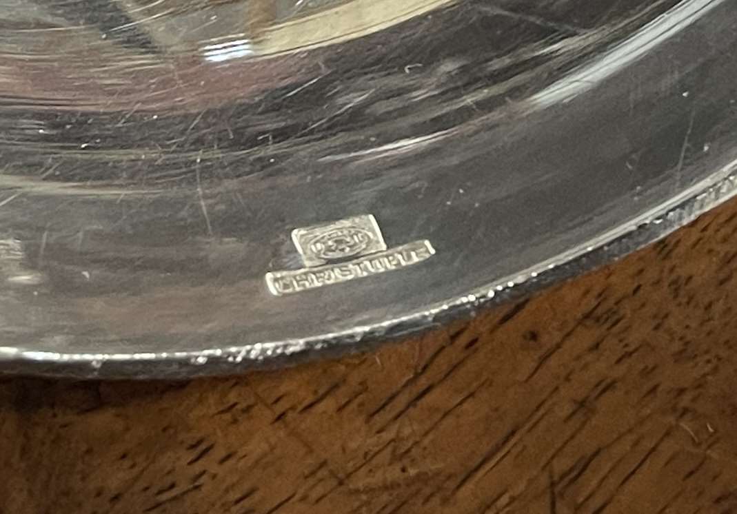 Christofle ladle in silver metal