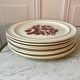 set of 8 flat plates Moulin des Loups model "Roubaix" 40s