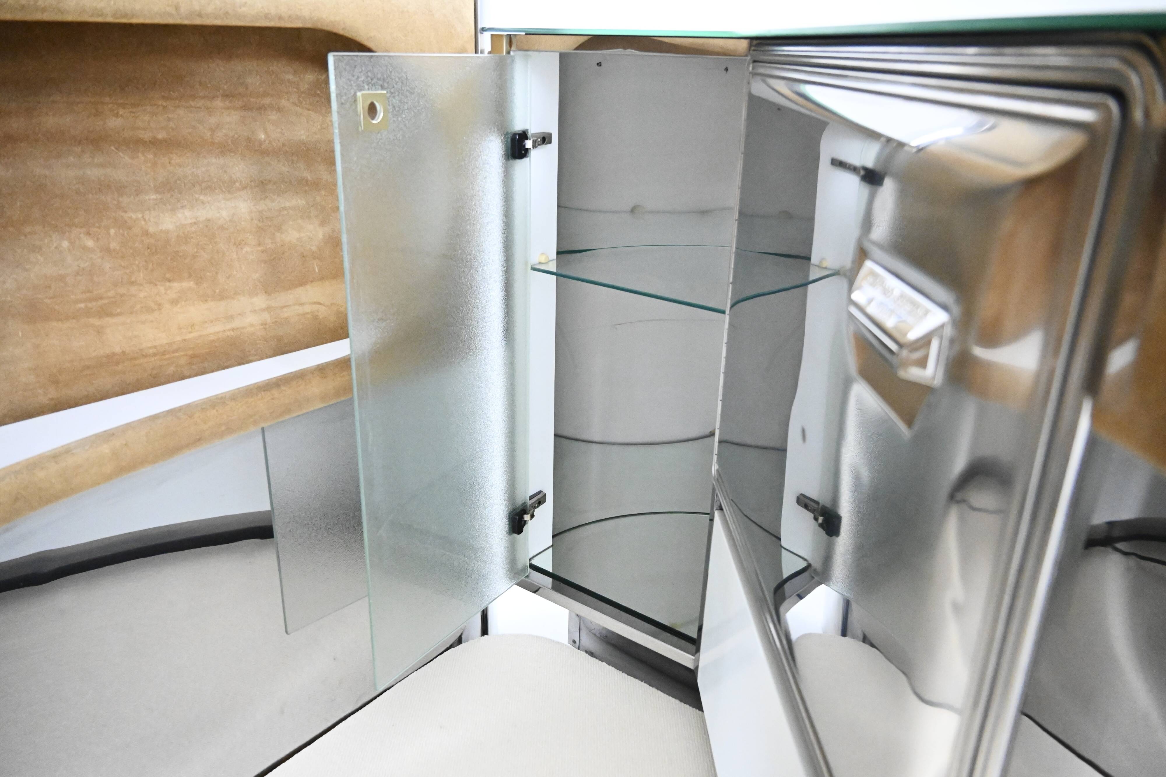 Bar set attributed to Willy Rizzo, 1970s.