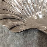 Silver-plated strawberry serving spoon, goldsmith Ercuis, laurels LXVI