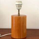 Vintage lamp in solid elm Italy 80s
