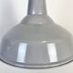 Large Industrial British Grey Enamel Pendant Lamp from Benjamin, 1960s