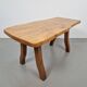 Vintage Brutalist Oak Tree Trunk Side Table, Spain, 1960s