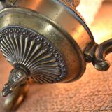 Empire/Art Deco style chandelier with three globes