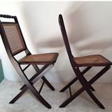 Pair of folding chairs