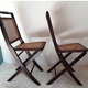 Paire de chaises pliantes