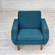 1970s, Danish armchair, original furniture wool, teak wood.