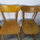 Lot of 4 Wooden bistro chair - vintage - Old