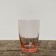 7 twisted pink crystal water glasses