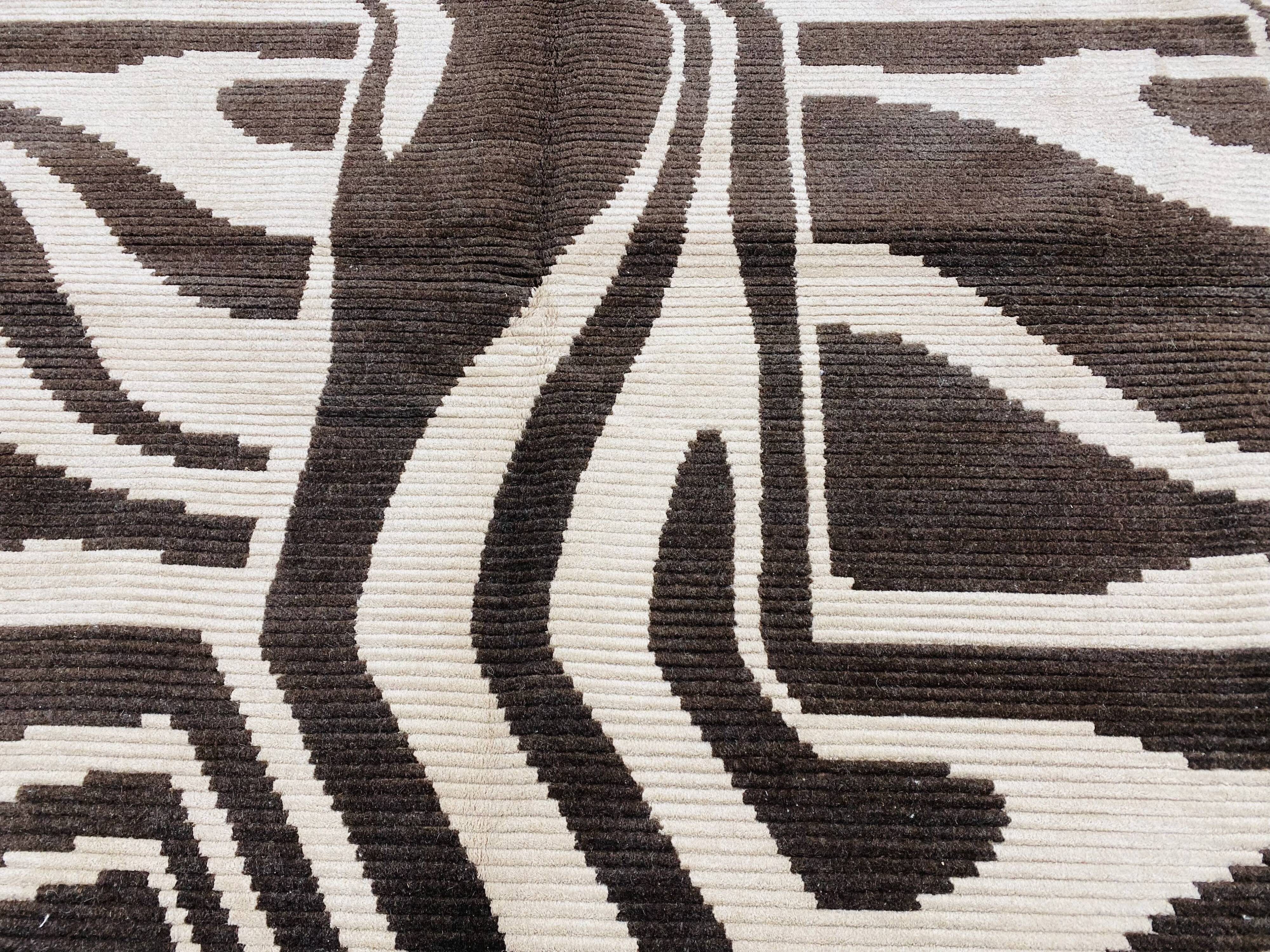 Handmade Turkish Oushak rug 203 cm x 295 cm