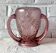Vintage purple art deco verelys vase, "les campanules" model