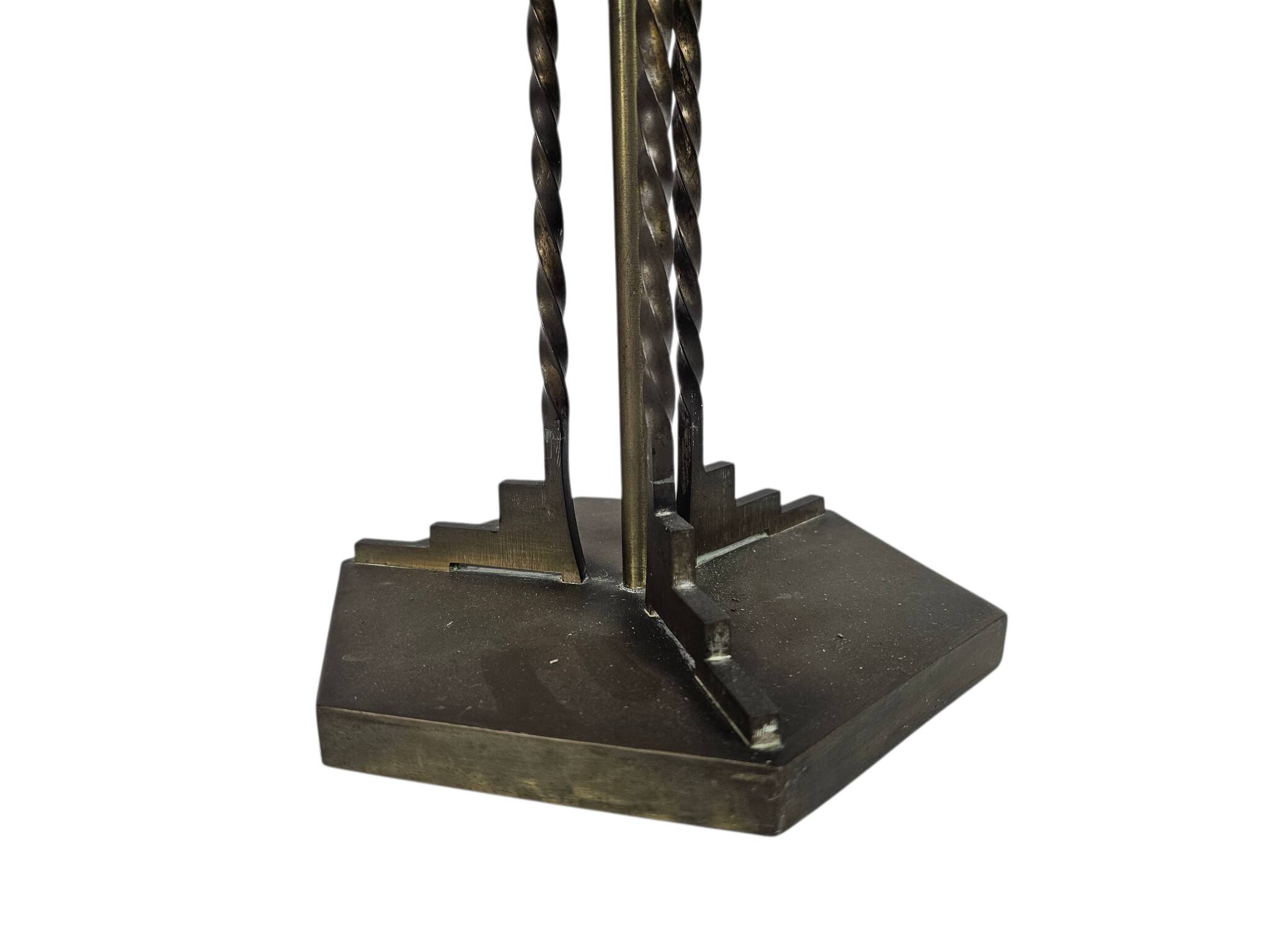 Art Deco - Bahaus style - copper - bronze - 'twisted legs' - 1930s