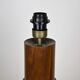 Massive rosewood lamp Denmark 1950