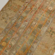 Long Narrow Vintage Persian Runner Rug, Brown & Orange Hallway Rustic Decor