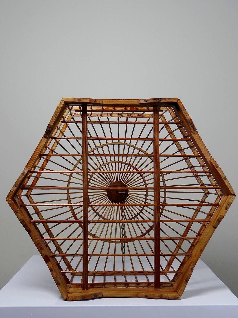 Vintage Chinese Bamboo Decorative Bird Cage