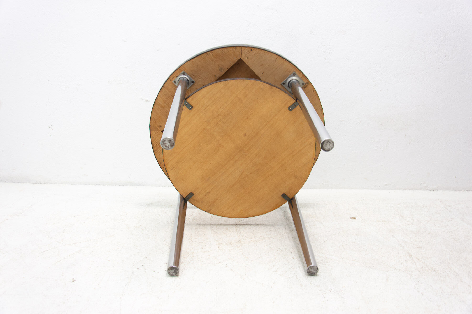 Bauhaus Chromed Coffee Table by Robert Slezak, 1930s