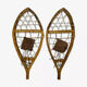 Pair of wooden snowshoes