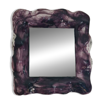 Murano blown glass mirror 1970/80