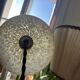 Mini Suspension Art Deco opaline verre Clichy jaune