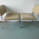 Pair of vintage low chairs