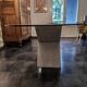 Glass and marble table