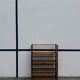 Italian foldable shelf for kitchen utensils in bamboo