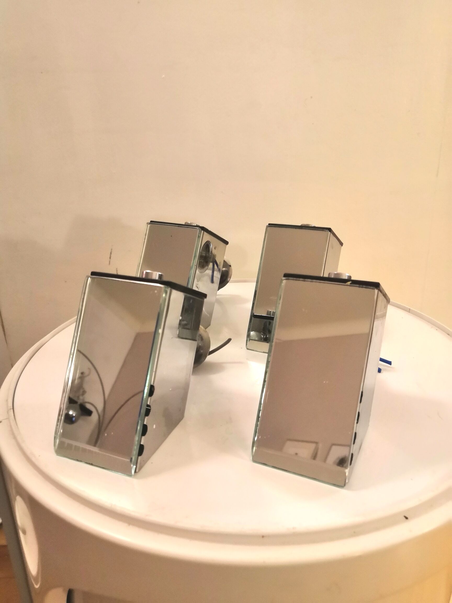 4 sconces spots and mirror of the 70s