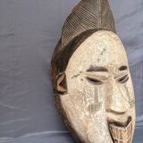 Ancient Tribal Wood Mask African Punu Maiden Mukudji Gabon
