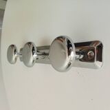 Vintage chrome wall coat rack