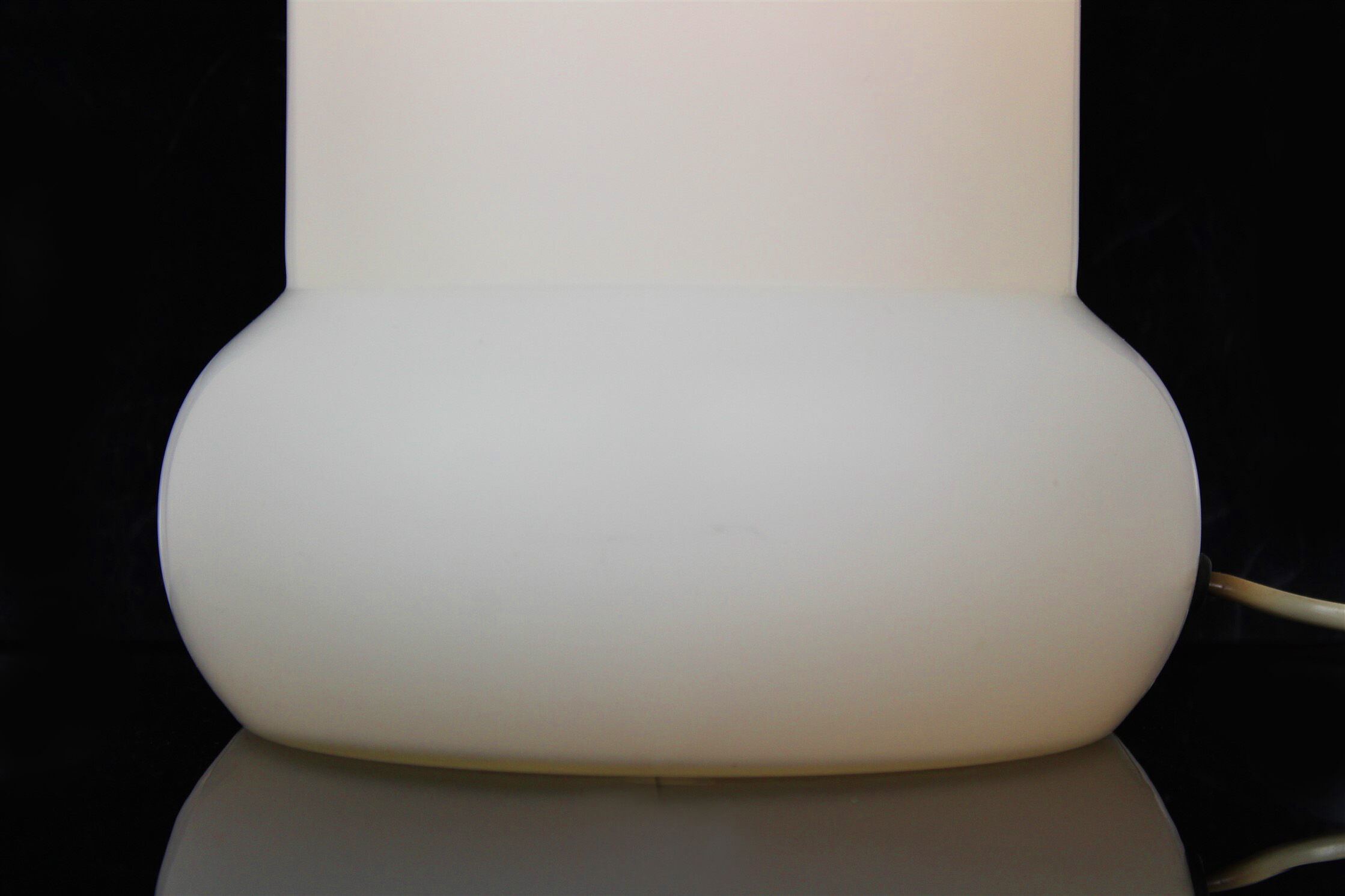 Mid-century glass table lamp from osvětlovací sklo valašské meziříčí, 1970s