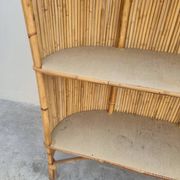 Vintage rattan bamboo bar 1950s