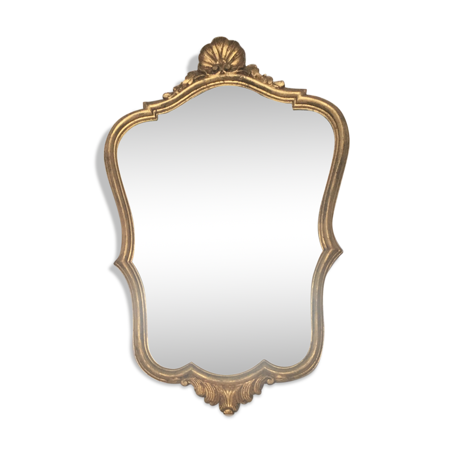 Golden mirror 52x32cm