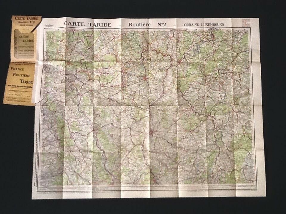 Road Map (1935) Taride N°2 Lorraine / Luxembourg Scale : 1250000th