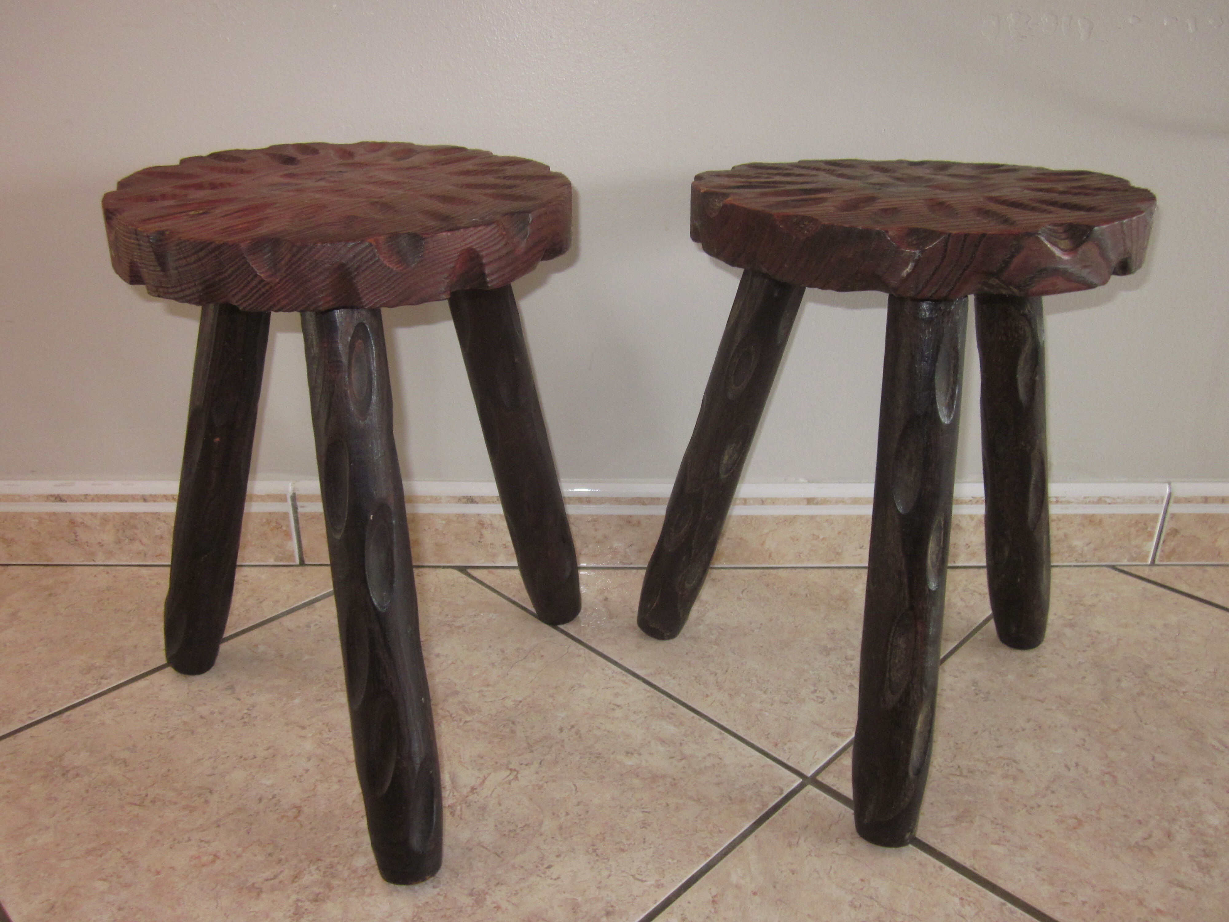 Pair of old stools