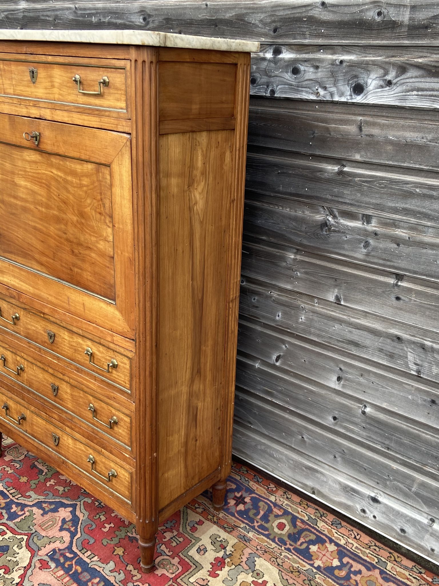 Louis XVI period secretary in 18th century cherry