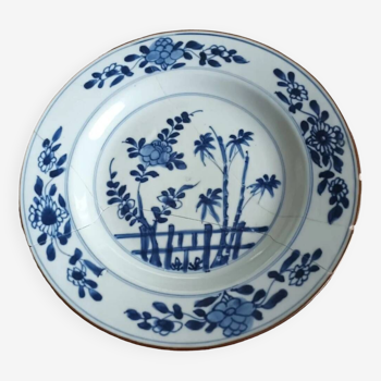 Blue white porcelain plate china