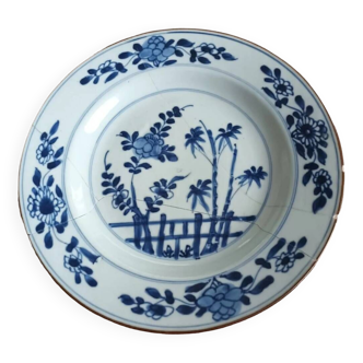 assiette porcelaine bleu blanc chine