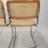 Set of 5 vintage Cesca chairs by Marcel Breuer