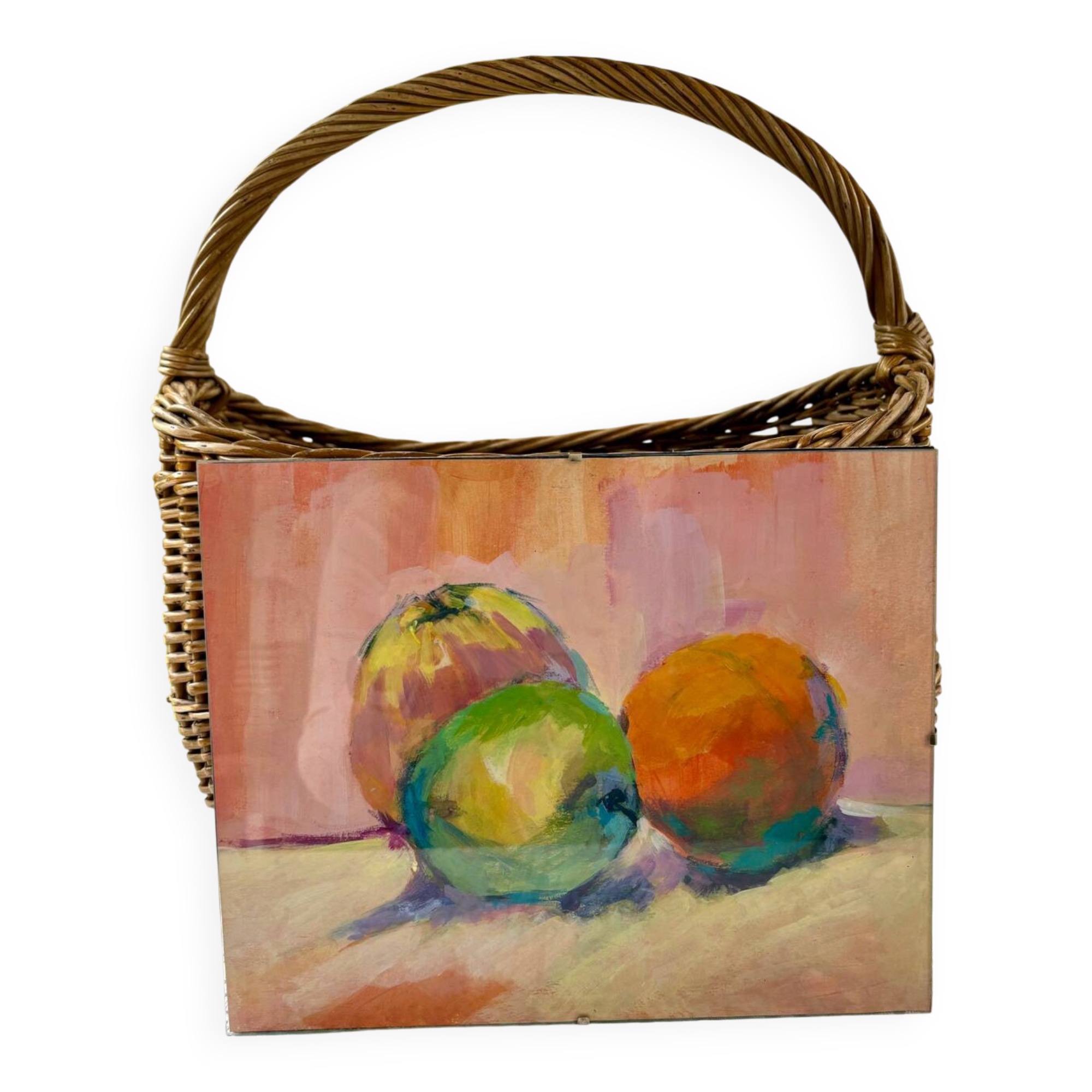 Acrylic painting 3 apples