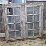 Window with 2 leaves and frame