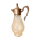 Italian wine carafe glass and silver plated