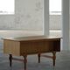 Free-standing desk in Oak by Henning Kjærnulf, Mid-century Danish Modern, 1950s