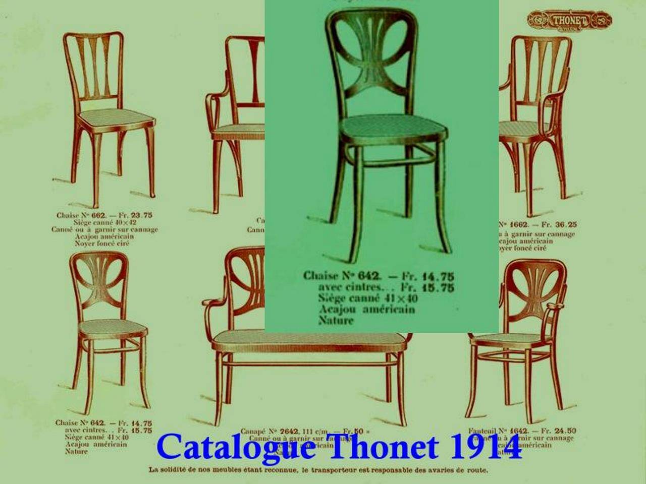 3 chaises Thonet N° 642 de 1910 "rare modéle papillon"