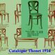 3 chaises Thonet N° 642 de 1910 "rare modéle papillon"