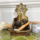 Ceramic soap dish/pocket tray Le Trident, 60s/70s, Vallauris